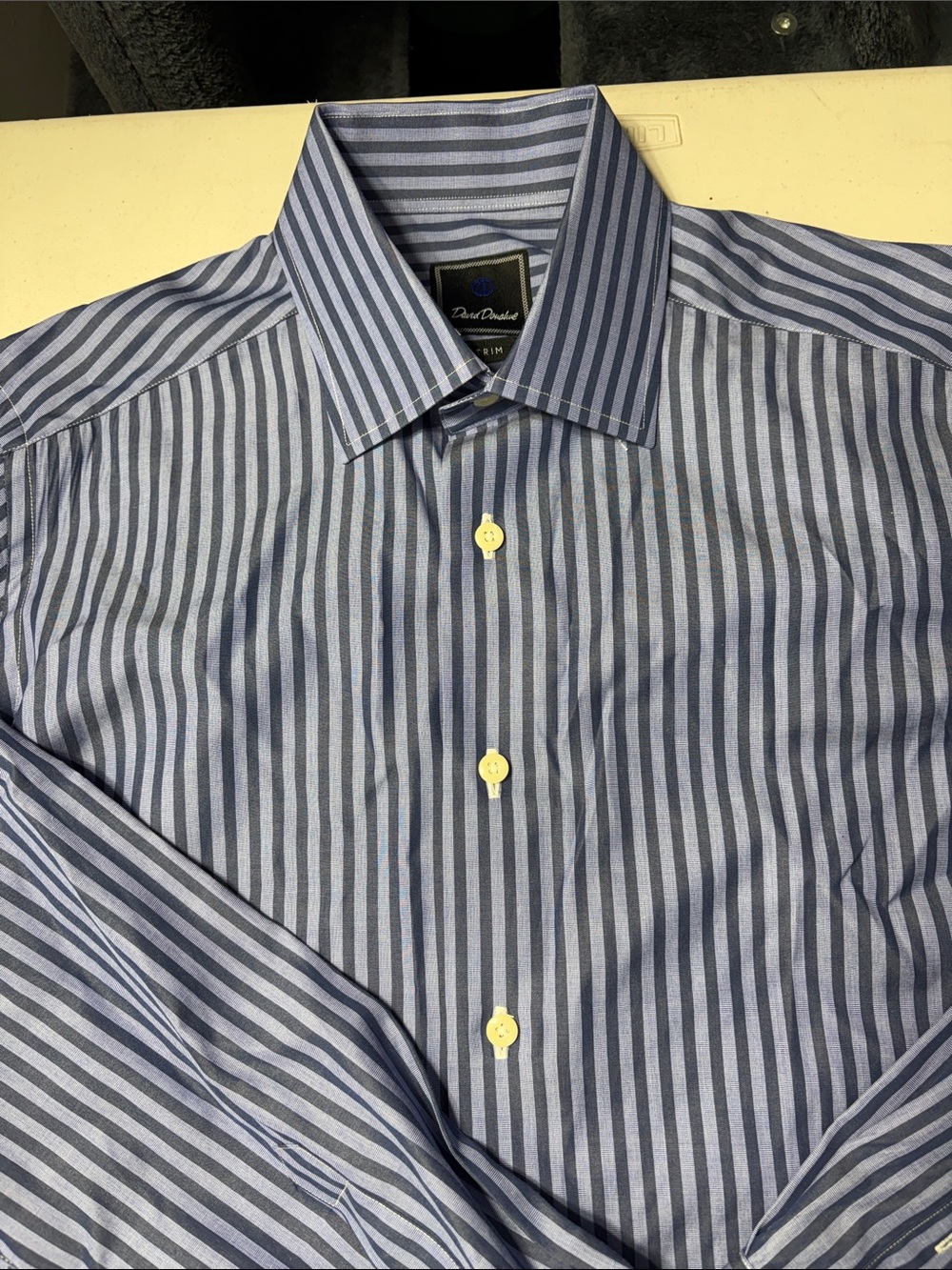 Daniel Donahue Blue on Blue Dress Shirt